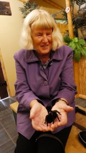 Jane with tarantula